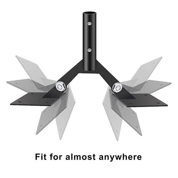 Vindfløj beslag have vejrhaner montering med hardware justerbar have vindfløj tag montering fo Black