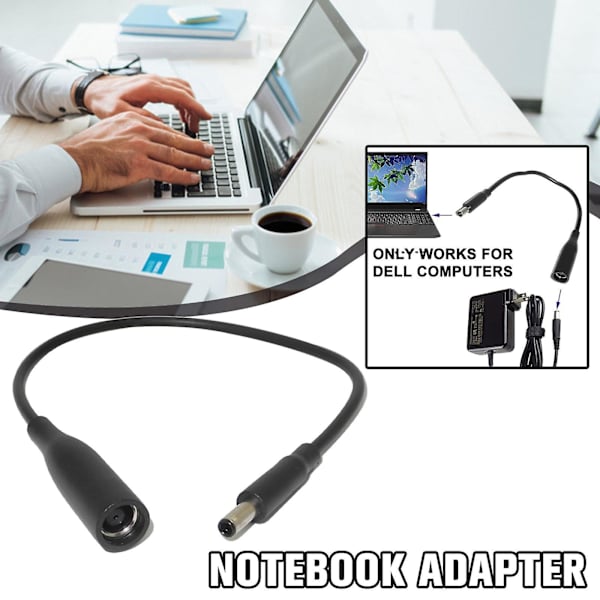 Strømadapter til Dell 7,4 mm 4,5 mm AC-oplader, US-konverter