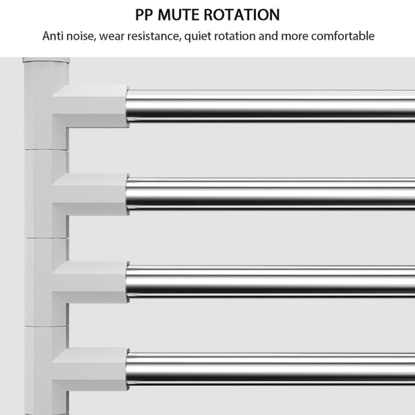 Pyyhekuivain Ruostumaton Teräs 180 Asteen Kierto Kylpyhuoneen Pyyhekuivain Kääntyvällä Varrella Seinäkiinnitys Five Layers