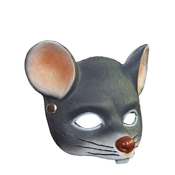 Eläinten naamio 3D Hiiri naamio Halloween naamio Halloween Cosplay Party rekvisiitta grey