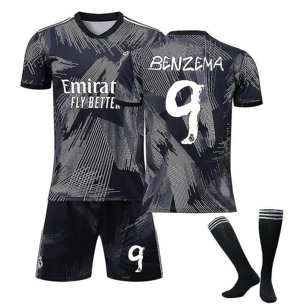 Benzema Hjemmebanetrøje, udebanetrøje Benzema 9 2223 dark grey XS