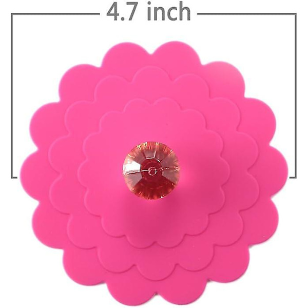 Set med 6 Extra Stora Silikon Mugglock Camping Mugglock för Te/ Kaffe Muggöverdrag Universal Mugglock Utomhus Dryckesöverdrag Muggdammskydd Slumpmässig Färg