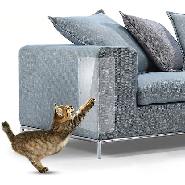 PVC Transparenta Kattklöstickers, Skydda Möbel Soffa Stol Från Klösning, Självhäftande Soffa Stol Katt Anti-grepp FilmBY 20 x 100cm