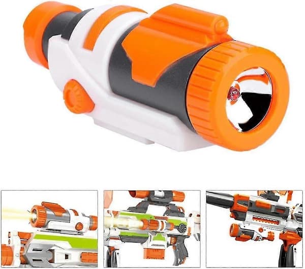 Taktisk lommelykt tilbehør Frontrørdekorasjonssikte for Nerf Stryfe n-Strike Elite Rapidstrike Module Regulator