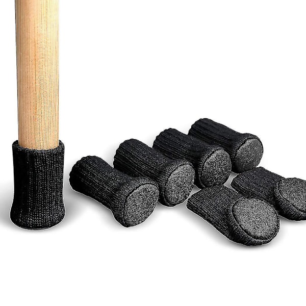 24 stk stolstømper Høy elastisk møbelstrømper Pads Sklisikker stol