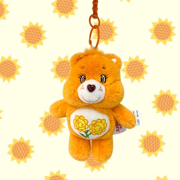 Carebears regnbue bjørn vedhæng bamse dukke vedhæng bamse legetøj pige gave[HK] 15cm Sunshine yellow keychain