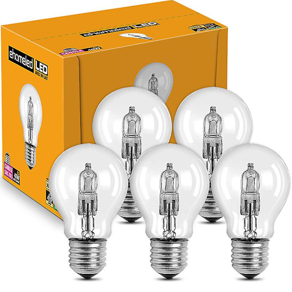 4 st A55 halogen energibesparande lampa gammaldags glödlampa halogen volfram ögonskydd uppvärmning avelslampa fullspektrum dimbar E27 skruv E27 28W