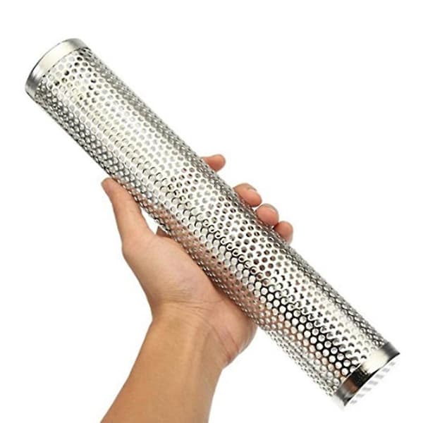 BBQ Grillgenerator i rustfritt stål med perforert nett - SmokerBY Silver