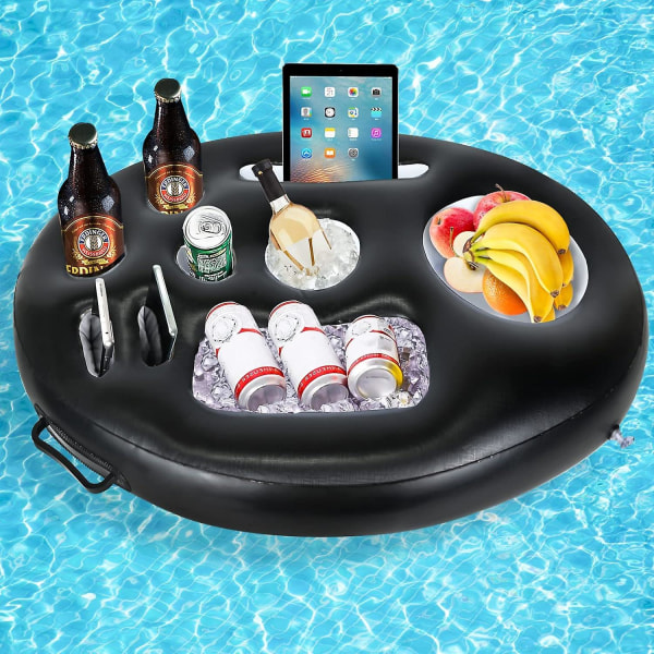 Pool Bar, 2-i-1 Drikke- og Snackholder Black