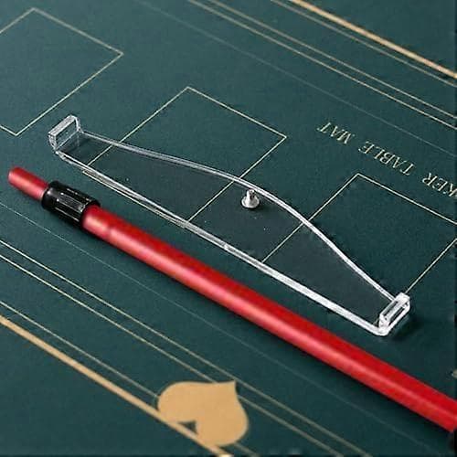 Teleskopisk Poker Chip Rake, Push Stick til Poker Chips, Akryl Rake Tool til Nem Chipstyring Red