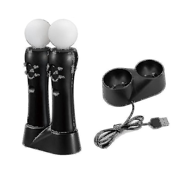 Spelkontroll Laddare för Sony PS4 VR Move Rörelse-kontroll Playstation Play Station PS 4 Laddningsdocka