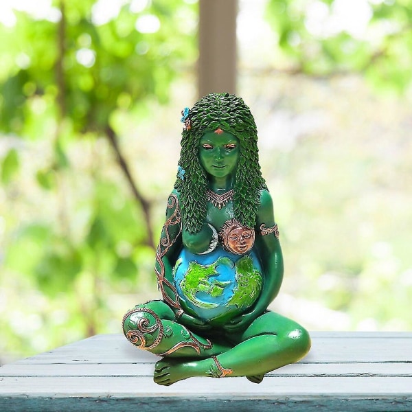 Moder Jord Staty Millennie Gaia Mytisk Figur Goddess Staty Heminredning Skrivbordsdekoration Resin Ghia Moder Staty Mother Earth