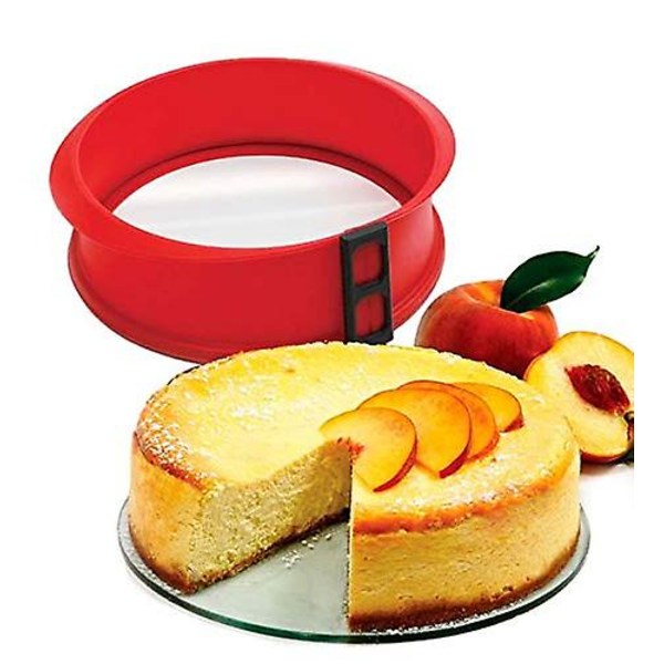 Springform Pan - Ostekake Vannbad - Kakeform 10\" Rund - Springform For Baking - Non-Stick Avtakbar Herdet Glassbunn, Lekkasjetett & Giftfri