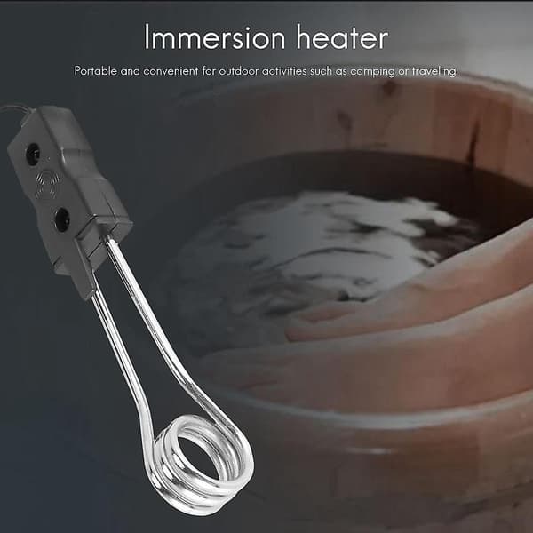 Immersionsvarmer Rejse Immersion Varmer Mobile Immersion Varmer Camping Udendørs Sort