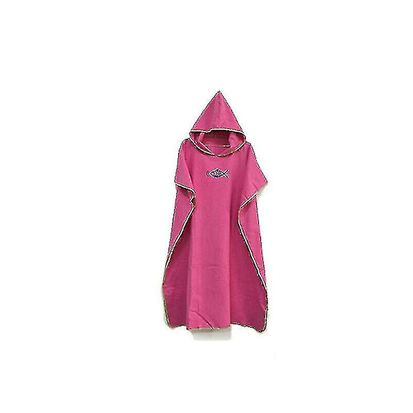 Strandhåndklæde Poncho Til Voksne H Rose red