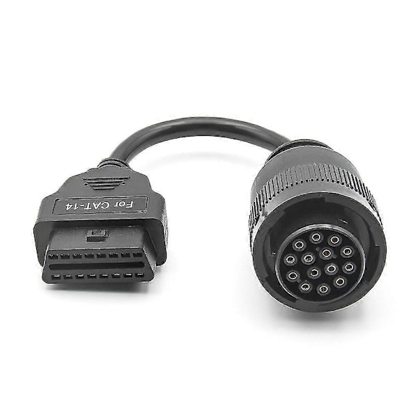 OBD2 Lastbilskabel För Cat Et3 Kabel Diagnostikkabel 14pin Till OBD2 16pin Adapter Lastbilstillbehör