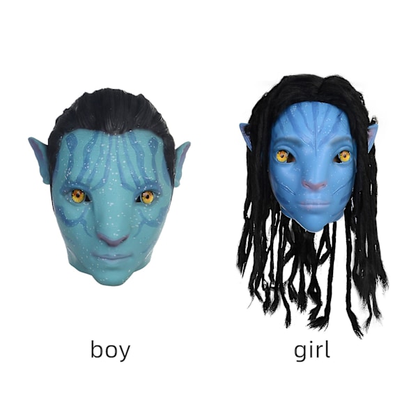 Latexmaske Hodeplagg Miljøvennlig Festutstyr Ny Avatar 2 Cosplay Gave Halloween Jul