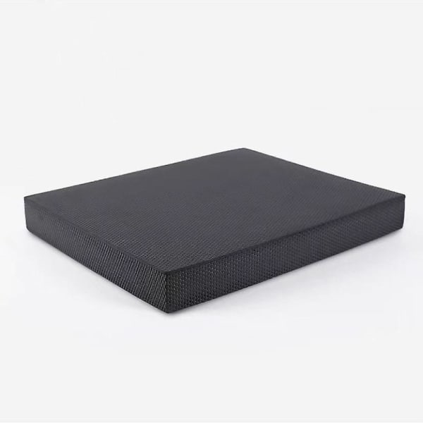 Yoga balansmatta balans skummatta plankstöd mjuk kudde för män och kvinnor halkfri, vattentät och mjuk -aaaBY black 40*30*5cm