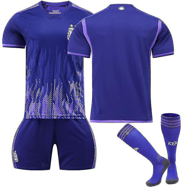 2022-2023 Ny Bayern München Gull Spesialutgave Fotballdraktsett Voksen Fotballdrakt Trenings T-skjorte Shorts Dress Unnumbered Kids 26(140-150CM)