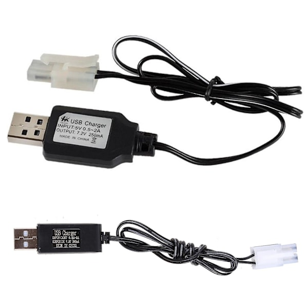 Oplader til 7,2v Ni-cd Ni-mh batteri Indgangseffekt 250ma Ket-2p stik til Rc legetøj