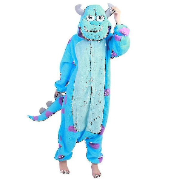 XXL Voksen Kids Kigurumi Ny Ankomst Dyr Tegneserie Blå Hund Onesie Pyjamas Julekostume Z Mike kids120 Fit110-125cm