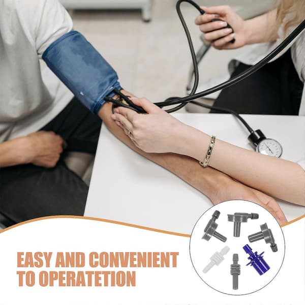 6 stk. Blodtryksmåler Manschet Adapter Sphygmomanometer Adapter Sphygmomanometer Tilbehør