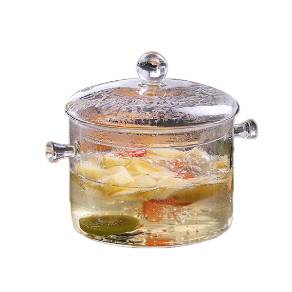 Lasinen Keittokattila Kannella Keittiökeittiösetti Tarttumaton Paistinpannu Transparent