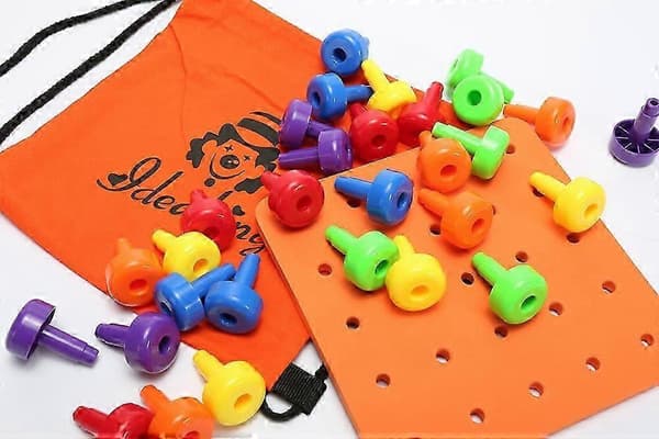 30 KPL Peg Board -setti Hienomotorinen lelu s Pegboardille
