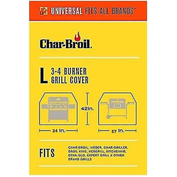 Char Broil Performance Grill Cover, 3-4 Burner: LargeBY 3 Burner (Large) Cover