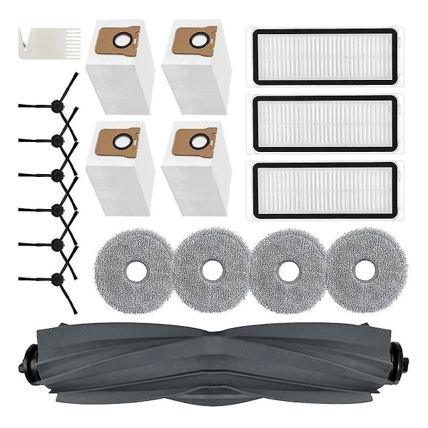 Til Dreame L20 Ultra Robotstøvsugere Hovedsidebørste Hepa Filter Mop Klud Støvsugerposer Reservedele