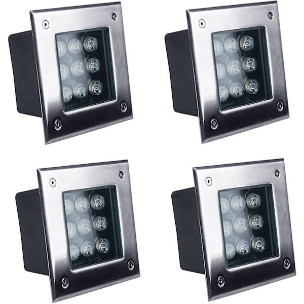 Led-upotettu ulkoseinävalaisin, ruostumaton teräs, vedenpitävä Ip67, suuri kantavuus, Led-lattiavalaisin puutarhaan, portaikkoon, rakennukseen