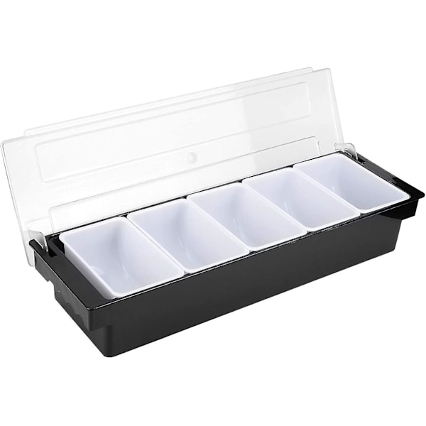 6 roms serveringsbrett, avtakbar toppingstasjon, plastpizza ingredienser krydderdispenser, gjenbrukbar stil 1 SIZE 2