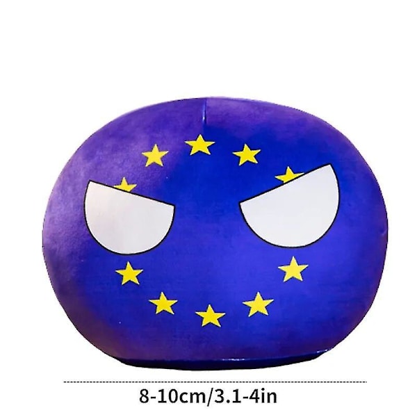 68 Stilar 10cm Landboll Plyschleksaker Polandball Hänge Landbollar Dekoration Countryball Fylld Dock Julgåva För Barn 10cm Dubai