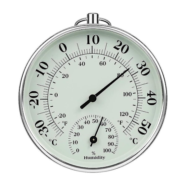 Termometer för inomhus och utomhus 10 cm Hygrometer Termometer för inomhus och utomhus Lufttemperaturmätare Luftkonditionering Hygrometer Mätare Indikatorer
