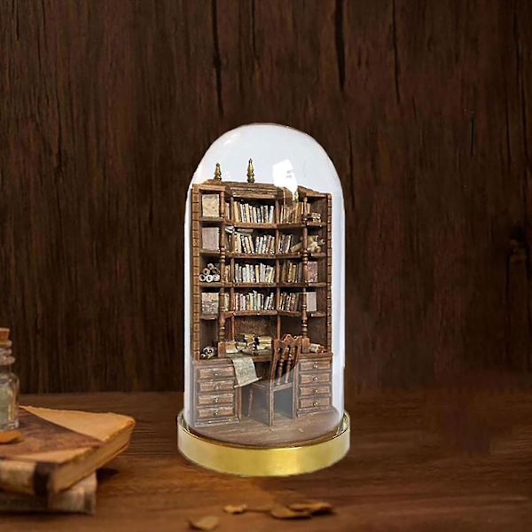 The Bay Library Miniatyyri Goottilainen Kirjahylly, Käsintehty Miniatyyri KirjahyllyBY
