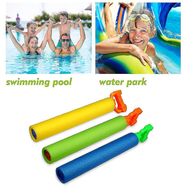 3-pack Vattenpistoler för Barn, Super Soaker Skumvatten Blaster Skytte-