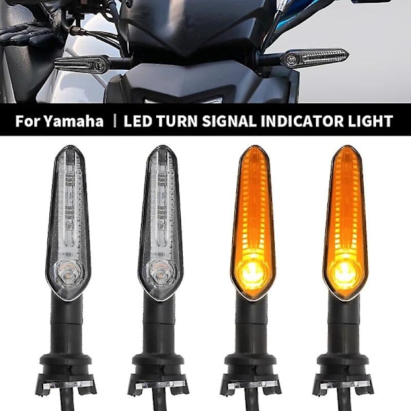 LED Blinklys for Yamaha MT07 Tracer 700 XJ6 FZ6 MT09 900 MT10 YZF R1 R3 R6 R25 FZ8 Motorsykkel Indikator Blinklys Lampe 2pcs
