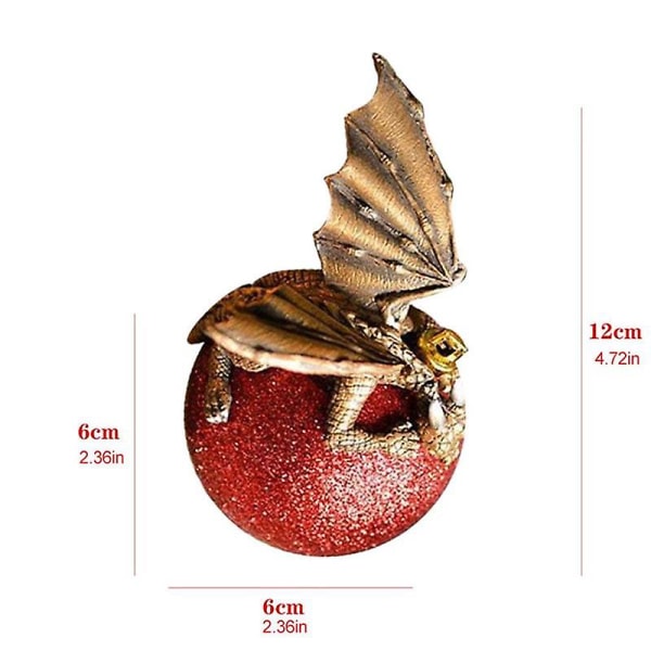 Gylden Drage Ornament Kugle Bil Vedhæng Til Juletræer Juleferie Dekoration Gaver Auto Vedhæng Bil DekorationBY Dragon Egg 03