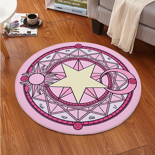 Anime Sakura Magic Array Tæppe Light pink 80cm