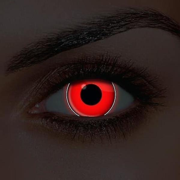 i-Glow Red Contact Lenses (Pair)