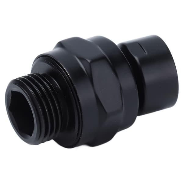 G1/2 Top Bruseadapter Justerbar Kobber Brusehovedholder Hjem Badeværelsestilbehør Sort [DB]