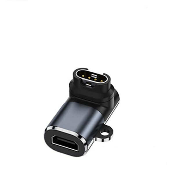 Micro USB hun til Garmin ur vinkeladapter - 2-pak - Kompatibel med Garmin Fenix, Forerunner, Vivoactive