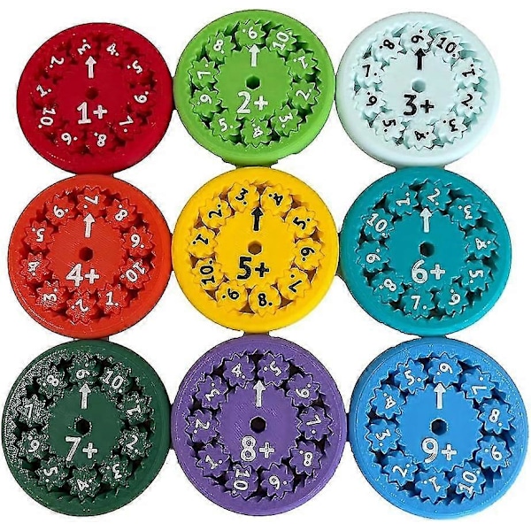Matematik Fidget Spinners, Matematik Fakta Fidget Spinners, Dette er til alle Stimmers - Fidgeters, der lærer matematik, division og multiplikation på én Fi Add Subtract 9pcs
