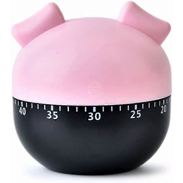 Mekanisk Køkken Timer Alarm, Gris Form, 60min 360