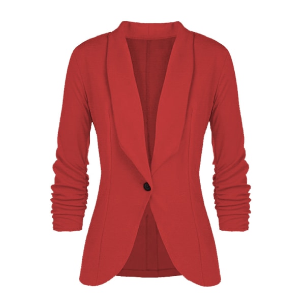 Blazer Jersey Lapel Lang Arm Passform Damen Mode Kurzer Blazer L