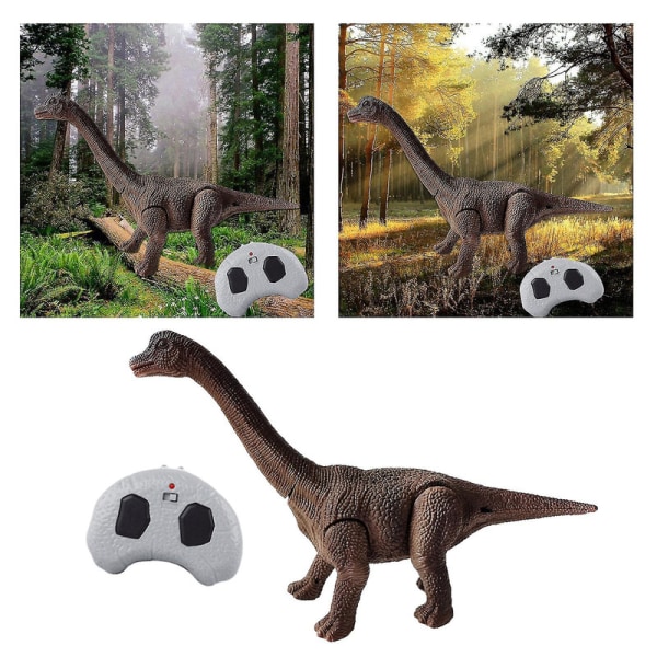 Realistic Kids Rc Dinosaur Educational Roaring Sounds 360 Rotations Stunt [DmS] Brachiosaurus