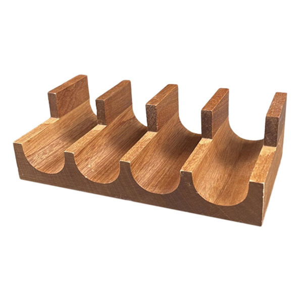 Treholder for Sushi, Serveringsfat for Sushi, Serveringsfat Stativ, Taco Stativbrett for Samlinger RestaurantBY Wood 4 Grid