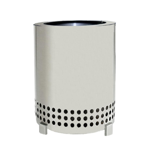 Solo Stove Mesa Bordsskiva Eldstad med Stativ | Låg Rök Utomhus Mini Eldstad för Stad & Förorter | Drivs av Pellets eller Trä, Säker Bränning, Rostfritt Stål silver