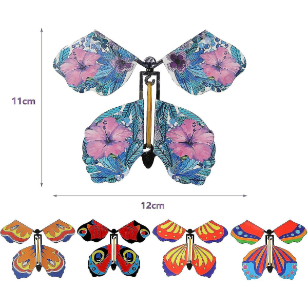 Magiske sommerfugle 20 stk. magiske flyvende sommerfuglekort som fødselsdagsgaver, forestillingsrekvisitter overraskelsesgaver [DM]