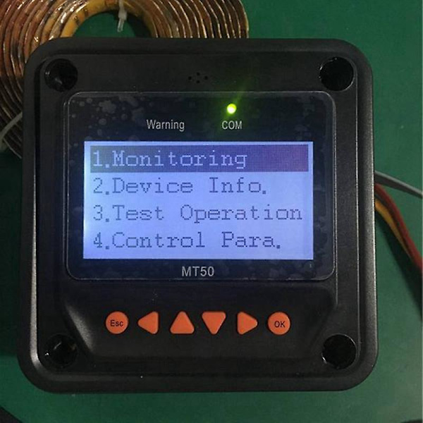 MT50 Fjärrkontroll för Tracer-AN Tracer-BN TRIRON XTRA Serie MPPT Solcellsregulator och VS-BN PWM [DM] Black